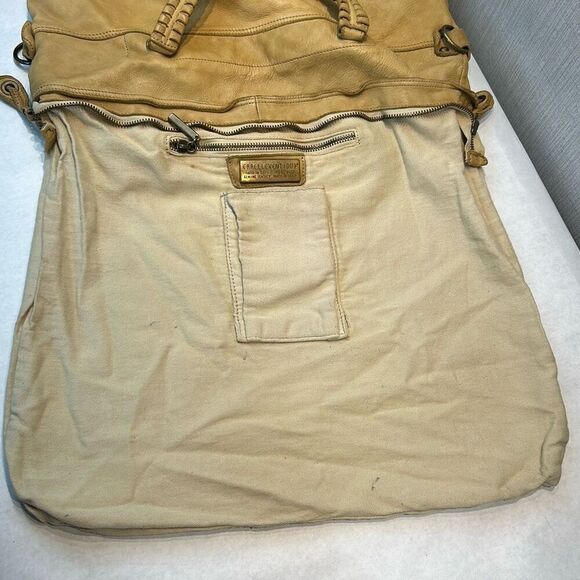 Errelleventidue Italian Leather Handbag Satchel Purse Floral Cutout Stud Detail - Picture 8 of 13